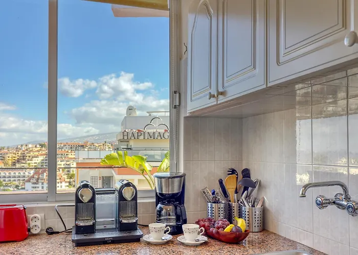 Lejlighed Spacious Penthouse With King-size Bed, Huge Terrace, Ocean & Teide View