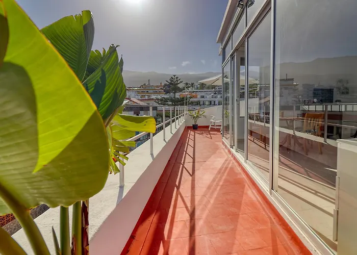 公寓 Spacious Penthouse With King-size Bed, Huge Terrace, Ocean & Teide View 拉克鲁斯
