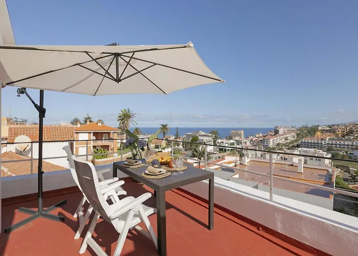 Spacious Penthouse With King-size Bed, Huge Terrace, Ocean & Teide View * 拉克鲁斯